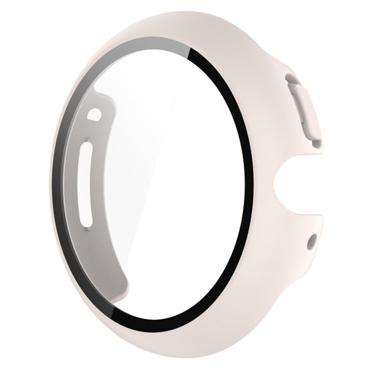 For Google Pixel Watch 2 PC + Tempered Film Integrated Watch Protective Case(White) by buy2fix