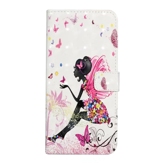 For iPhone 16 Plus Oil Embossed 3D Drawing Leather Phone Case(Flower Fairy) by buy2fix