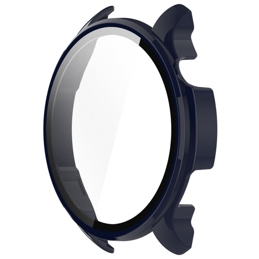 For Amazfit Balance A2286 PC + Tempered Film Integrated Watch Protective Case(Ink Blue) by buy2fix