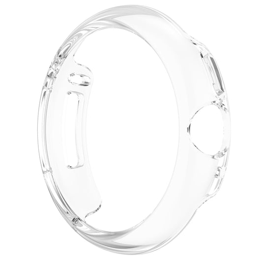 For Google Pixel Watch 2 Half Pack Hollow PC Watch Protective Case(Transparent White) by buy2fix