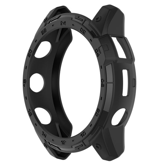 For Garmin Tactix 7 Amoled Armor Hollow TPU Watch Protective Case(Black) by buy2fix