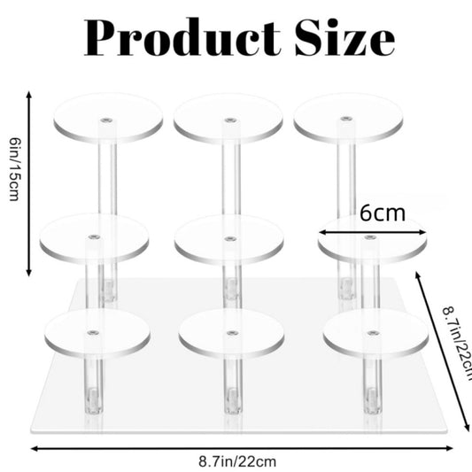 YX067 Acrylic Square Decoration Cupcake Stand by buy2fix