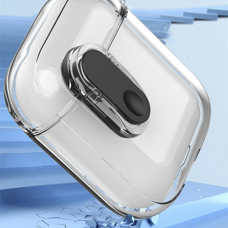 For AirPods 1 / 2 Ice Crystals Shockproof Earphone Protective Case(Blue) by buy2fix