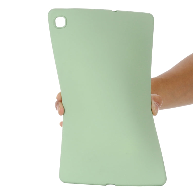 For Samsung Galaxy Tab S6 Lite 2024 Pure Color Liquid Silicone Shockproof Tablet Case(Green) by buy2fix