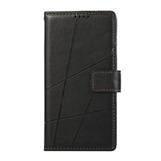 For Google Pixel 9 Pro PU Genuine Leather Texture Embossed Line Phone Case(Black) by buy2fix