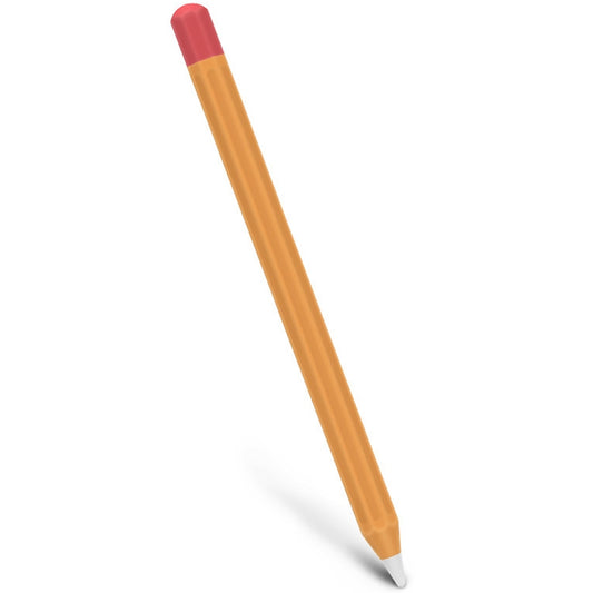 For Apple Pencil 1 Stylus Touch Pen Split Contrast Color Silicone Protective Case(Retro Orange Red) by buy2fix