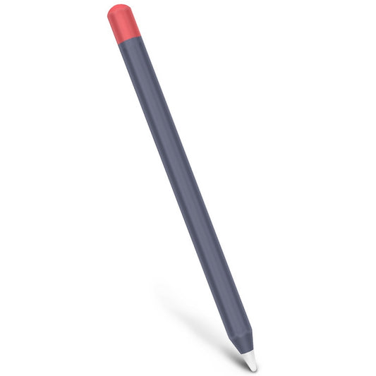 For Apple Pencil 1 Stylus Touch Pen Split Contrast Color Silicone Protective Case(Midnight Blueberry) by buy2fix