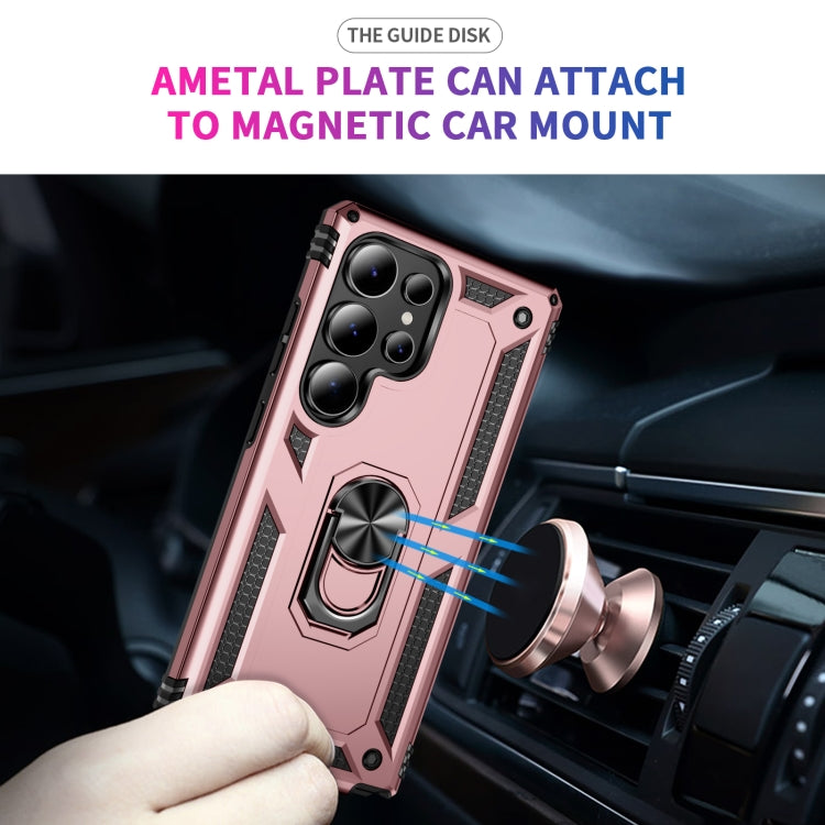 For Samsung Galaxy S25 Ultra 5G Shockproof TPU + PC Phone Case(Rose Gold) by buy2fix
