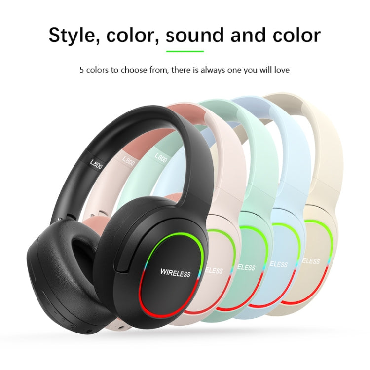 L800 Foldable ENC Noise Reduction Wireless Gaming Headset with Microphone(Pink) by buy2fix