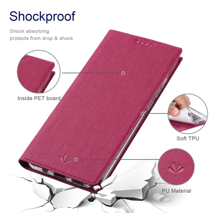 For Samsung Galaxy S23 FE 5G ViLi DMX Series TPU + PU Leather Magnetic Phone Case(Rose Red) by ViLi