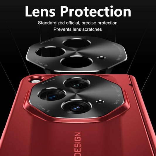 For OPPO Find N3 / OnePlus Open Integrated Frosted Electroplating Full Coverage Phone Case(Red) - OnePlus Cases by buy2fix | Online Shopping UK | buy2fix