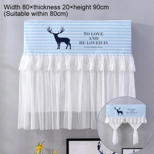 Do Not Take Dust-proof And Anti Direct Blowing Simple Wind Hanging Machine Air Conditioner Moon Cover, Size:Width 80 × Thickness 20 × Height 90cm(Striped Deer) by buy2fix