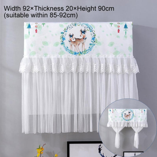 Do Not Take Dust-proof And Anti Direct Blowing Simple Wind Hanging Machine Air Conditioner Moon Cover, Size:Width 92 × Thickness 20 × Height 90cm(Garland Deer) by buy2fix
