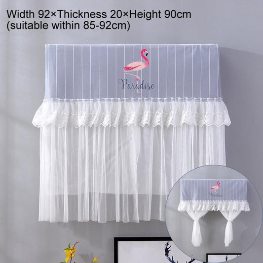 Do Not Take Dust-proof And Anti Direct Blowing Simple Wind Hanging Machine Air Conditioner Moon Cover, Size:Width 92 × Thickness 20 × Height 90cm(Striped Flamingo) by buy2fix