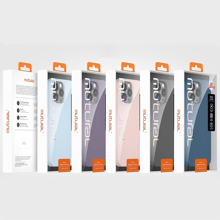 For iPhone 15 Pro Mutural Yuemu Series Liquid Silicone Phone Case(Light Blue) - iPhone 15 Pro Cases by Mutural | Online Shopping UK | buy2fix