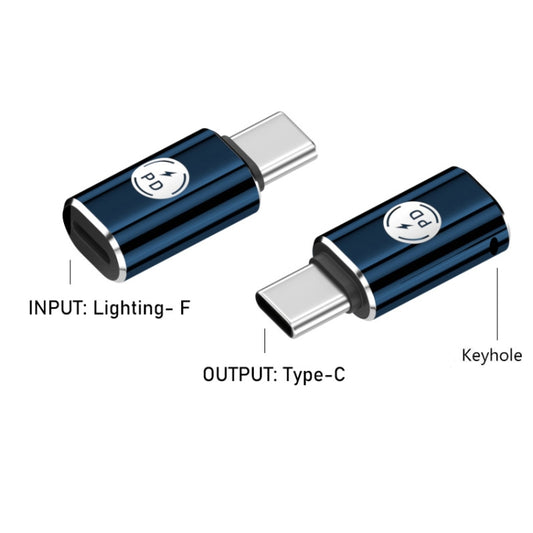 PD27W USB-C / Type-C to 8 Pin Adapter(Blue) by buy2fix