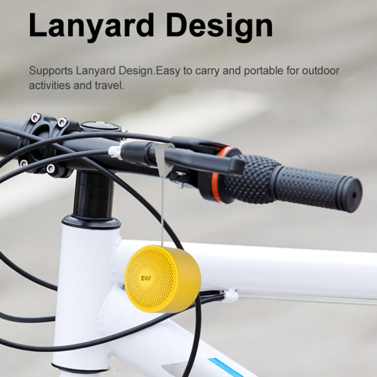 EWA A124 Portable Mini TWS Bluetooth Speaker Outdoor IPX5 Waterproof Subwoofer(Black) by EWA