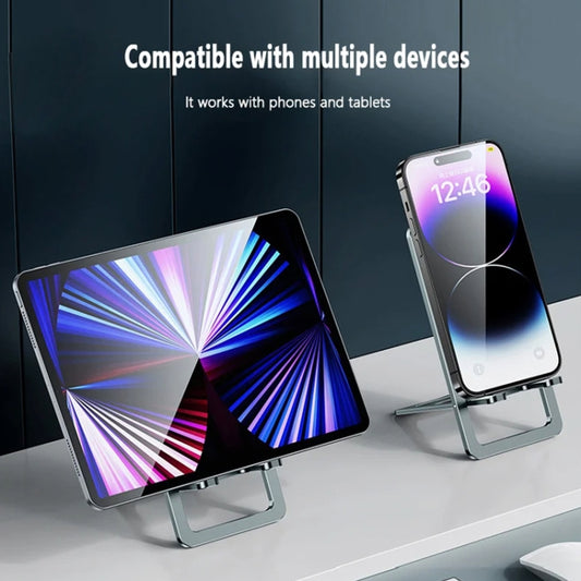 029 Desktop Portable Folding Aluminum Alloy Phone Holder(Gold) - Desktop Holder by buy2fix | Online Shopping UK | buy2fix