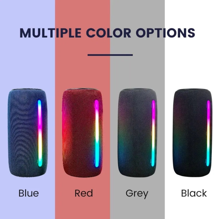 L12 Colorful LED Wireless Bluetooth-compatible Portable Speaker(Black) by buy2fix
