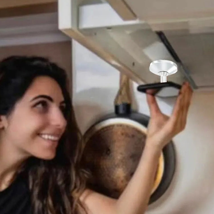 ZF015 Magnetic Suction Lazy Aluminum Alloy Phone Holder(Black) - Lazy Bracket by buy2fix | Online Shopping UK | buy2fix