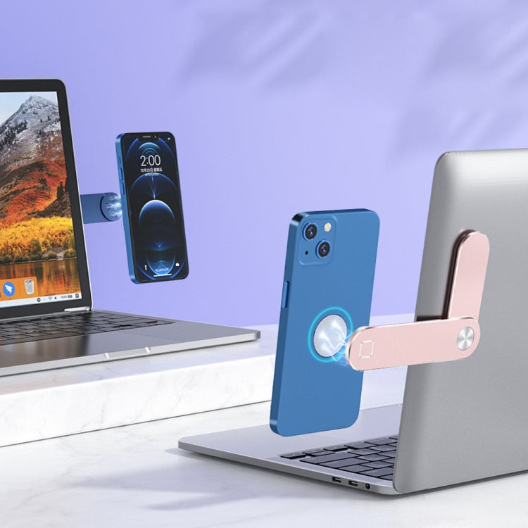 Multifunctional Portable Folding Magnetic Aluminum Alloy Phone Holder(Green) - Lazy Bracket by buy2fix | Online Shopping UK | buy2fix