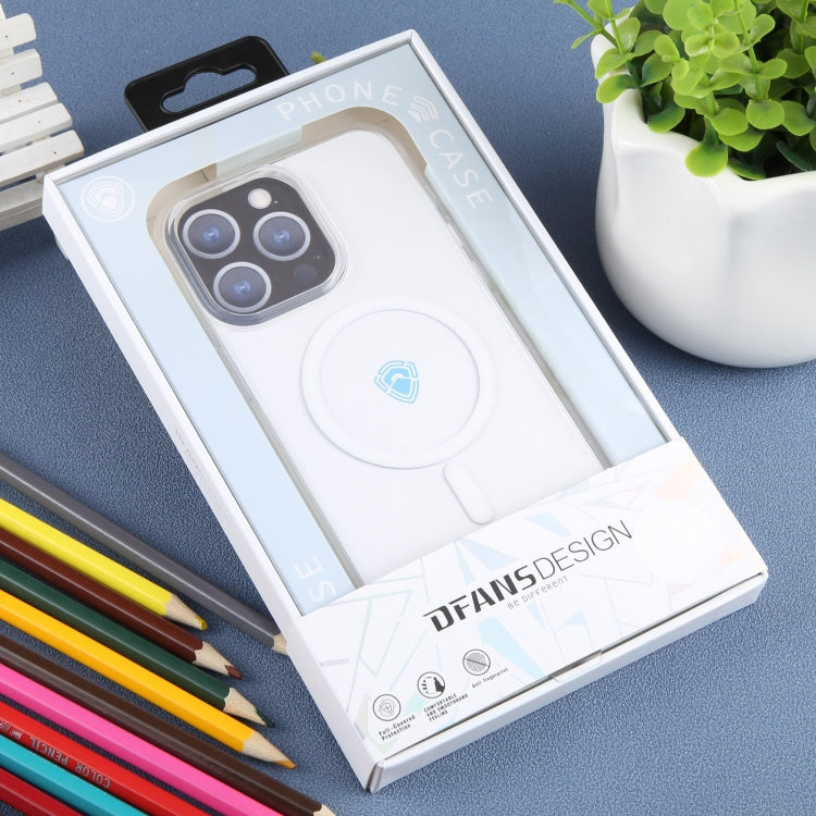 For iPhone 15 Pro DFANS DESIGN Magsafe Magnetic Phone Case(Transparent) by DFANS DESIGN
