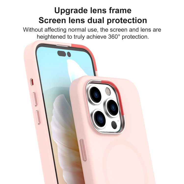 For iPhone 15 Pro Mutural Karen Series Liquid Silicone Magsafe Phone Case(Navy Blue) by Mutural