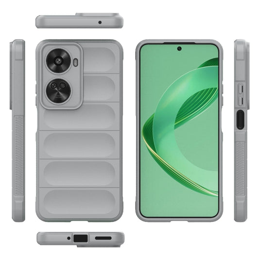 For Huawei nova 11 SE Magic Shield TPU + Flannel Phone Case(Grey) by buy2fix