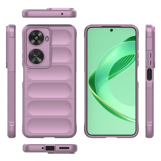 For Huawei nova 11 SE Magic Shield TPU + Flannel Phone Case(Purple) by buy2fix