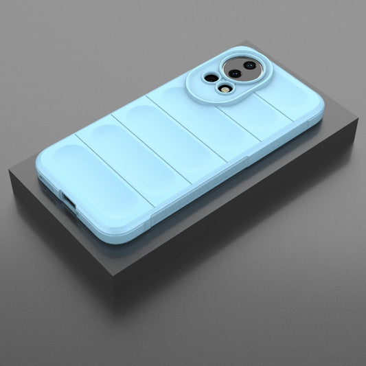 For Huawei nova 12 5G Magic Shield TPU + Flannel Phone Case(Light Blue) by buy2fix