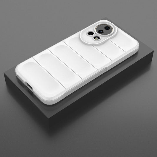 For Huawei nova 12 5G Magic Shield TPU + Flannel Phone Case(White) by buy2fix