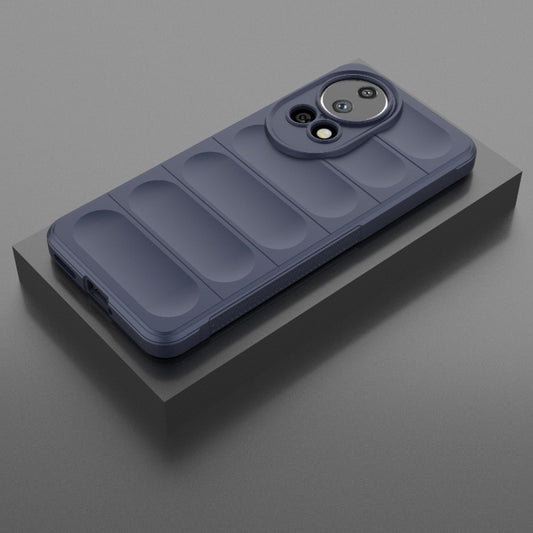 For Huawei nova 12 Ultra / 12 Pro Magic Shield TPU + Flannel Phone Case(Dark Blue) by buy2fix