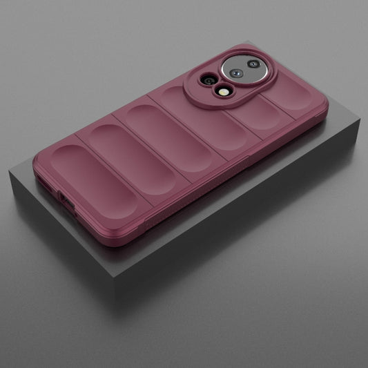 For Huawei nova 12 Ultra / 12 Pro Magic Shield TPU + Flannel Phone Case(Wine Red) by buy2fix