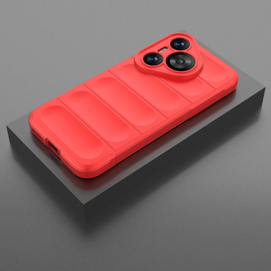 For Huawei Pura 70 Magic Shield TPU + Flannel Phone Case(Red) by buy2fix