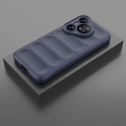 For Huawei Pura 70 Magic Shield TPU + Flannel Phone Case(Dark Blue) by buy2fix
