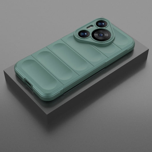 For Huawei Pura 70 Pro / 70 Pro+ Magic Shield TPU + Flannel Phone Case(Dark Green) by buy2fix