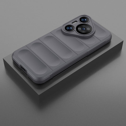 For Huawei Pura 70 Pro / 70 Pro+ Magic Shield TPU + Flannel Phone Case(Dark Grey) by buy2fix