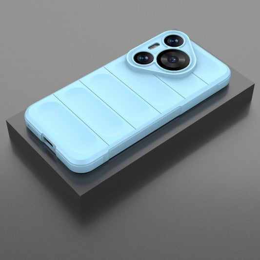 For Huawei Pura 70 Pro / 70 Pro+ Magic Shield TPU + Flannel Phone Case(Light Blue) by buy2fix
