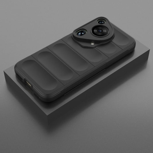 For Huawei Pura 70 Ultra Magic Shield TPU + Flannel Phone Case(Black) by buy2fix