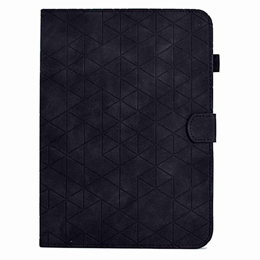 For Samsung Galaxy Tab A9+ Rhombus TPU Smart Leather Tablet Case(Black) - Galaxy Tab A9+ by buy2fix | Online Shopping UK | buy2fix
