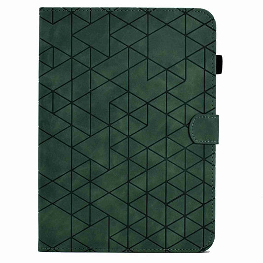 For Samsung Galaxy Tab S7 / S8 Rhombus TPU Smart Leather Tablet Case(Green) - Galaxy Tab S8 Cases by buy2fix | Online Shopping UK | buy2fix
