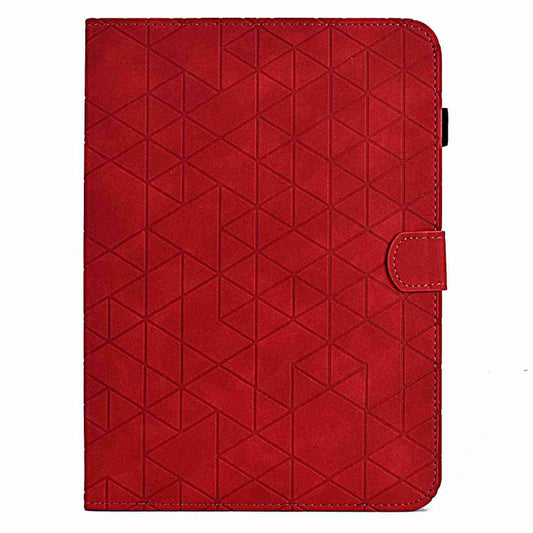 For Samsung Galaxy Tab A 10.5 T590 Rhombus TPU Smart Leather Tablet Case(Red) by buy2fix