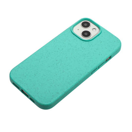 For iPhone 15 Wheat MagSafe Magnetic Straw Material + TPU Phone Case(Green) by buy2fix