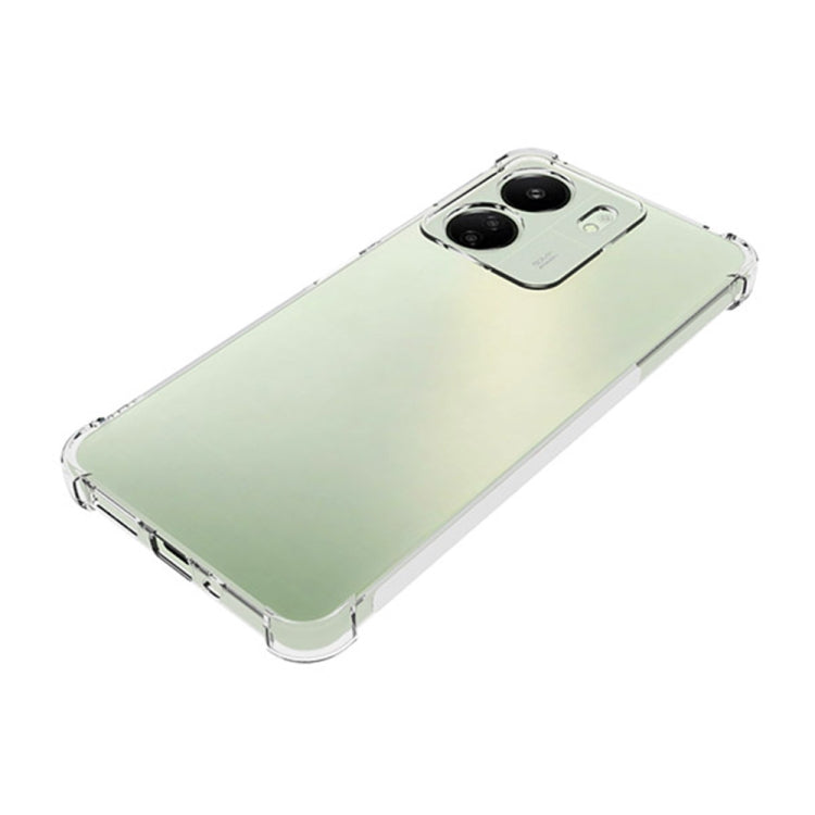 For Xiaomi Redmi 13C Shockproof Non-slip Thickening TPU Phone Case(Transparent) by buy2fix