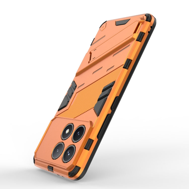 For Xiaomi Redmi K70 5G Punk Armor 2 in 1 PC + TPU Phone Case with Holder(Orange) by buy2fix