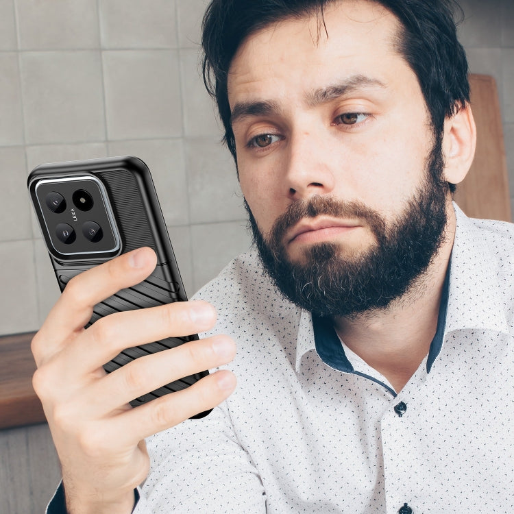 For Xiaomi 14 Thunderbolt Shockproof Soft TPU Phone Case(Black) by buy2fix