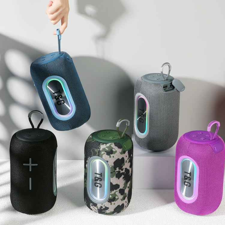 T&G TG665 20W LED Portable Subwoofer Wireless Bluetooth Speaker(Blue) by T&G