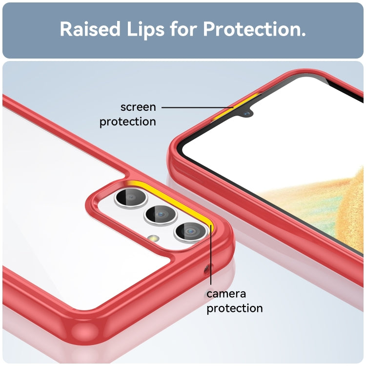 For Samsung Galaxy A25 5G Colorful Series Acrylic Hybrid TPU Phone Case(Red) by buy2fix