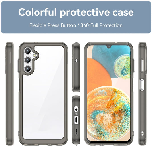 For Samsung Galaxy Jump 3 Colorful Series Acrylic Hybrid TPU Phone Case(Transparent Grey) by buy2fix