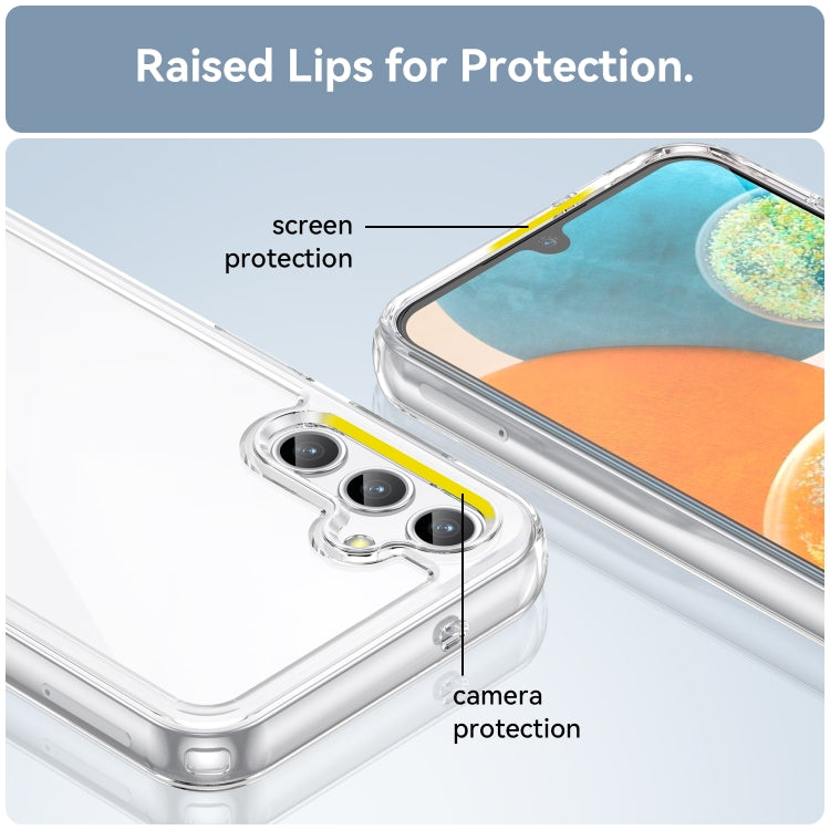 For Samsung Galaxy Jump 3 Colorful Series Acrylic Hybrid TPU Phone Case(Transparent) by buy2fix